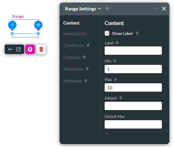 range settings 