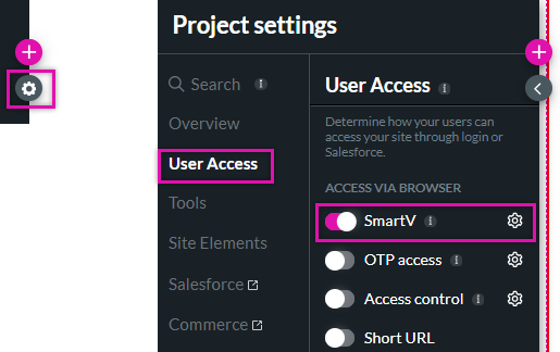 project settings > user access tab 