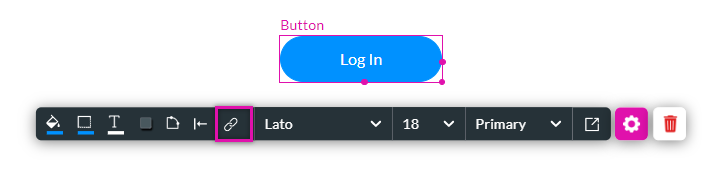 button interactivity icon 