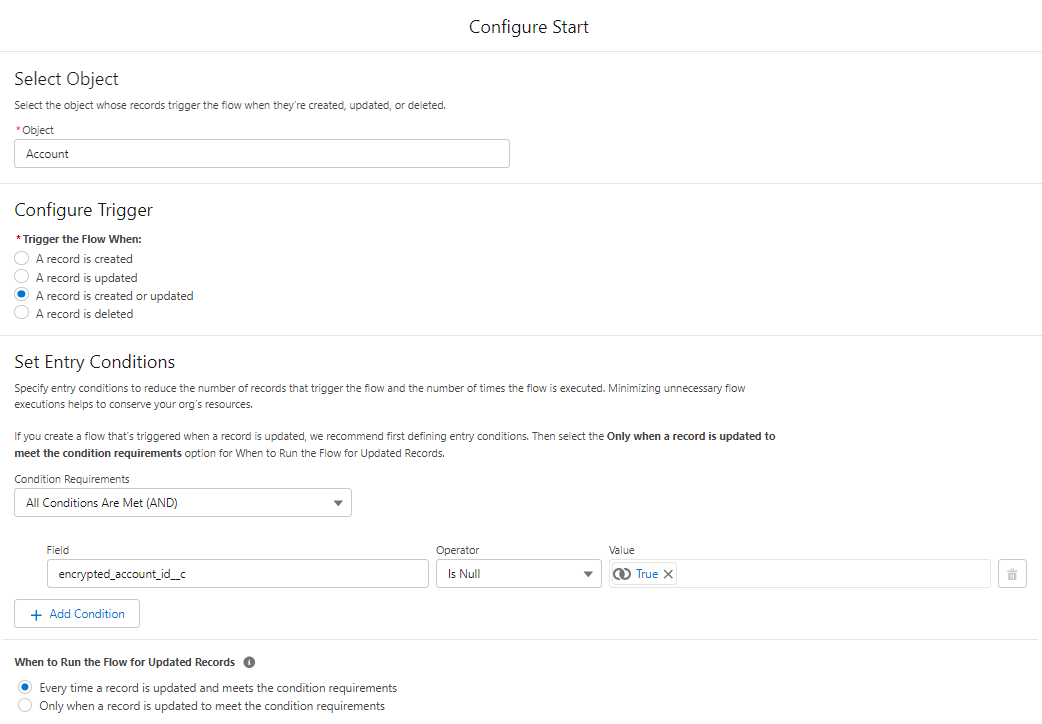 configure start screen