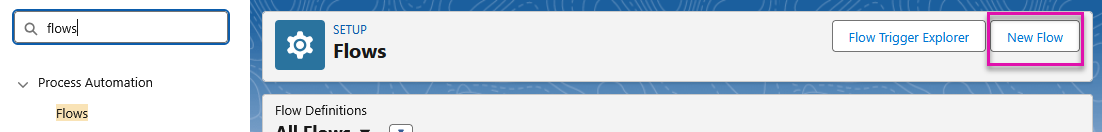 Screenshot of set up window 