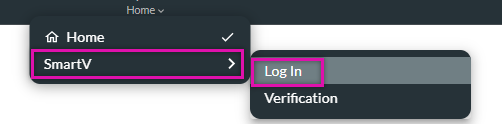 navigating to the smart v login page 