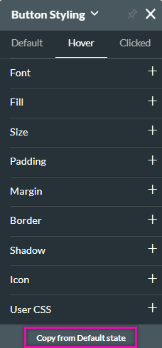 button styling copy from default state option 