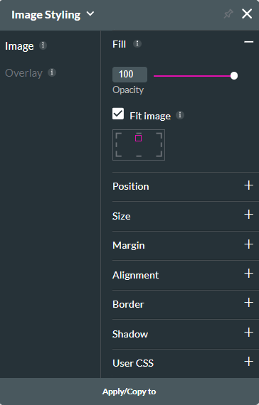 image styling properties 