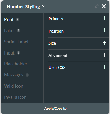 styling menu 