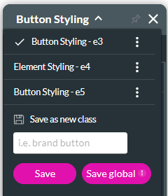 button styling dropdown