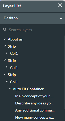 layer list 