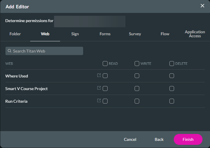 configuring editor permission sets 