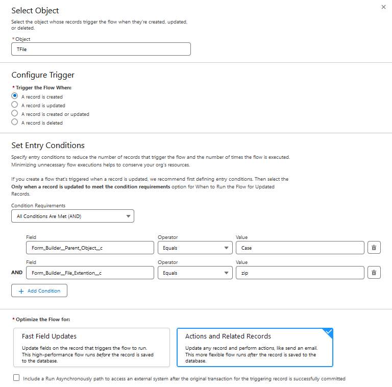 object configuration 