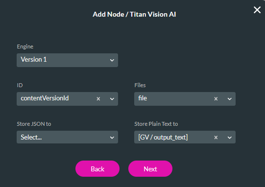 configure titan vision ai node 