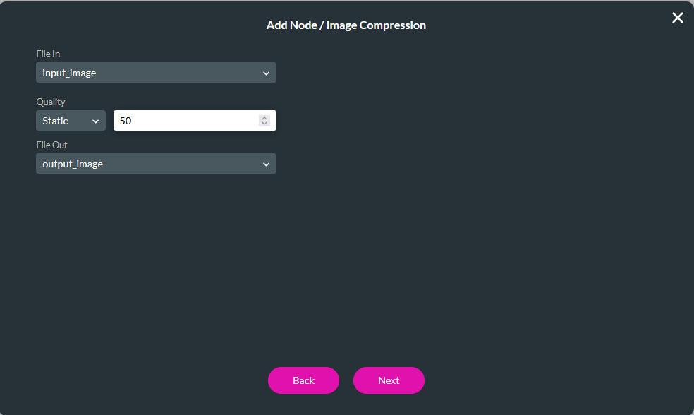 image compression config 