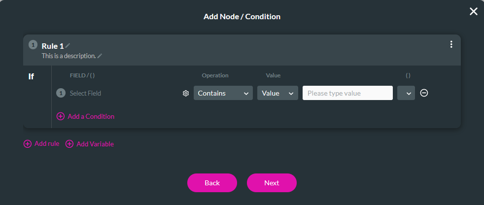 Rule 1 configuration 