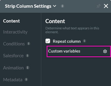 enabling repeat column 