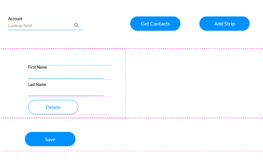 screenshot showing the configured example project 