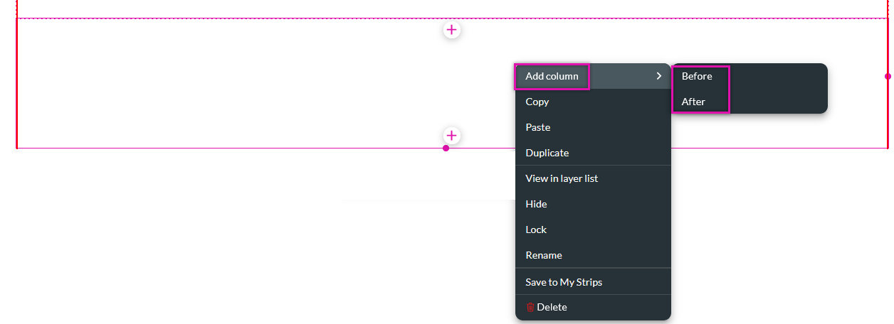 add column to the strip