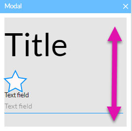 Example of how the form elements are stacked