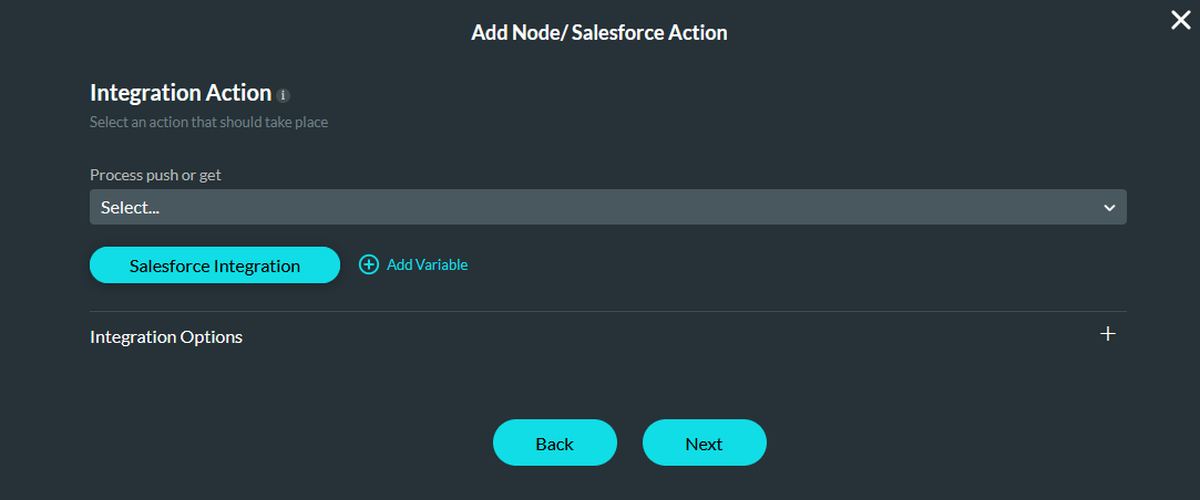 Salesforce Integration button