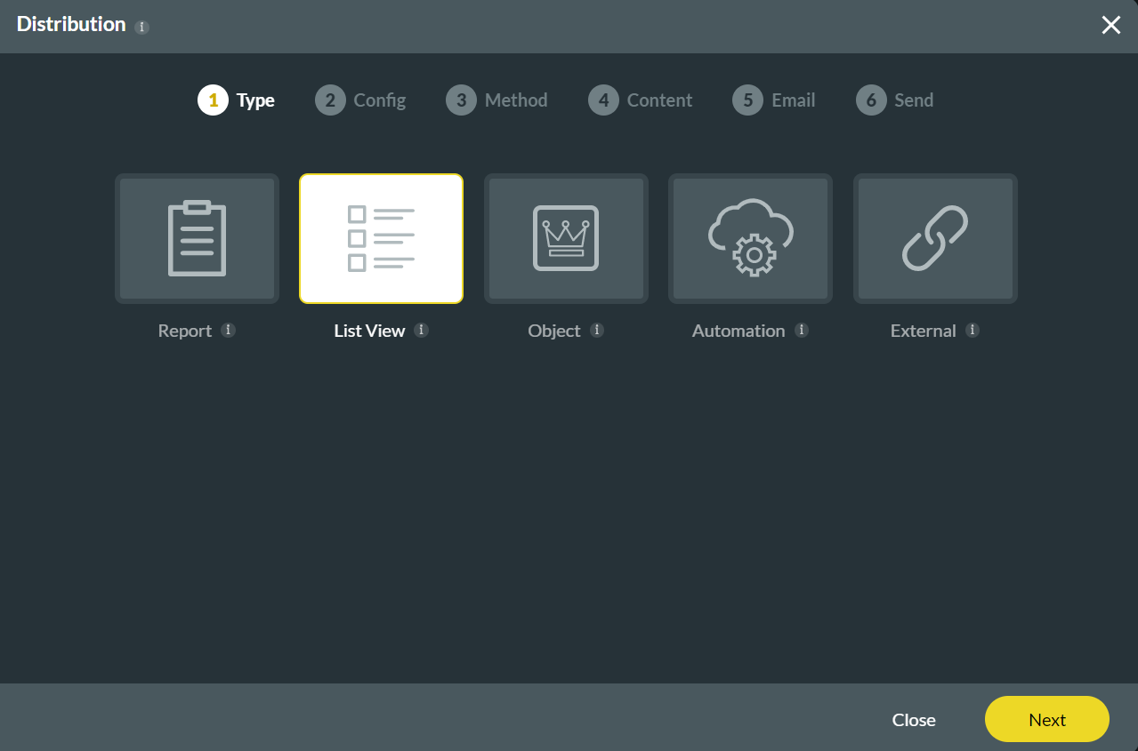 image displaying how to distribute using a List View. 