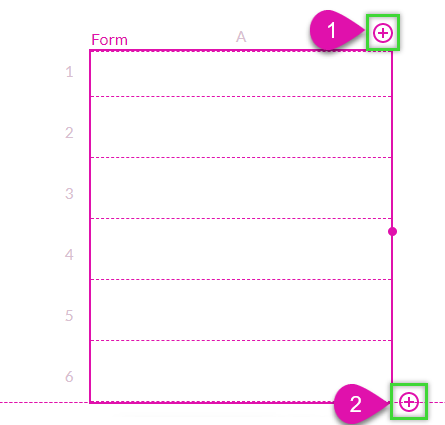 Adding a row and column to the table 