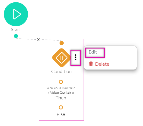 Edit condition kebab menu 