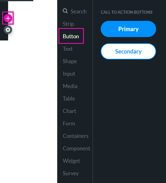 Inserting a button element 