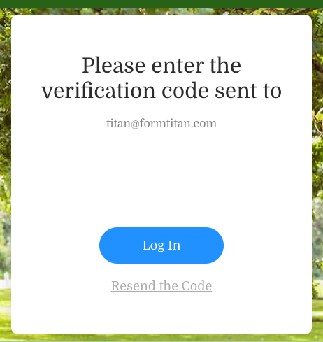 verification code example 