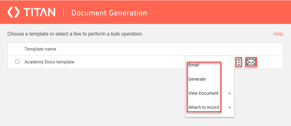 document generation kebab menu 