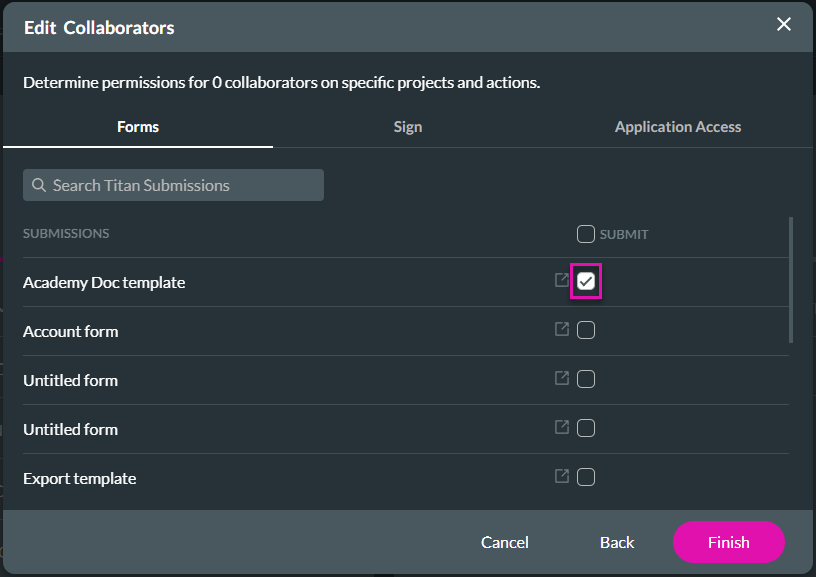 Determine permissions 