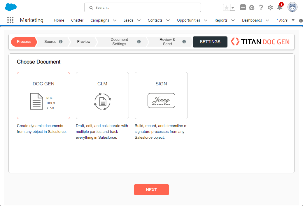 Doc Gen process page 