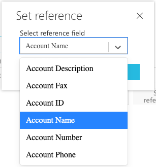 Set reference field 