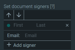 add details of signer 