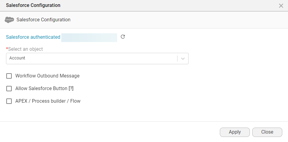 salesforce config 