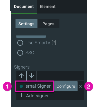 configure signer 