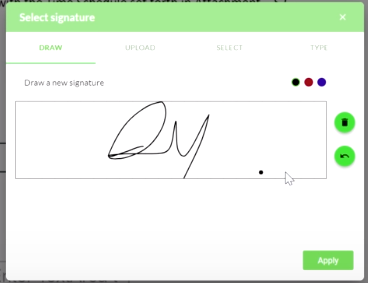 add signature box 