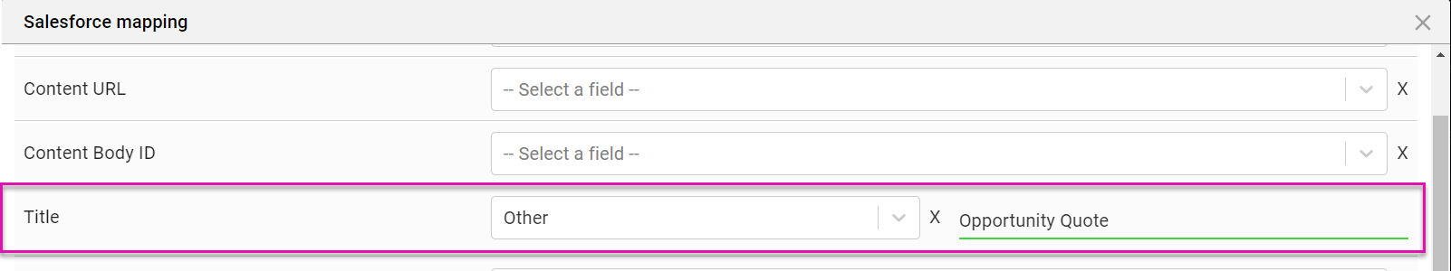 Title mapping 