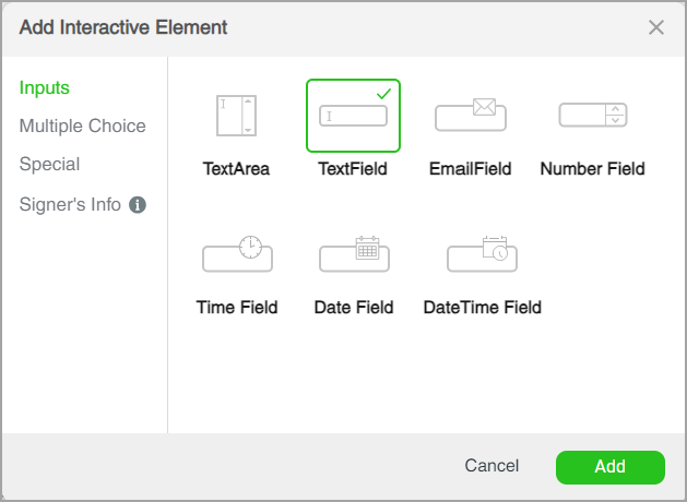 adding an interactive element 