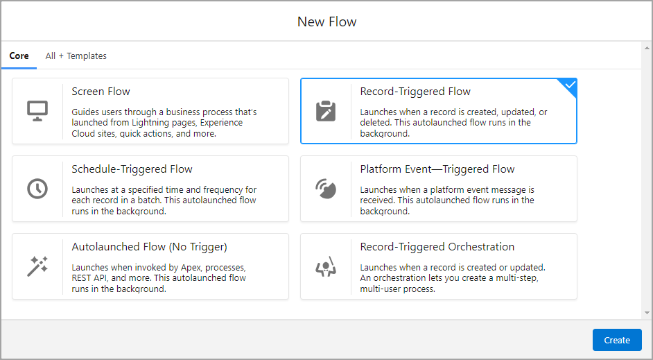 record-triggered flow 