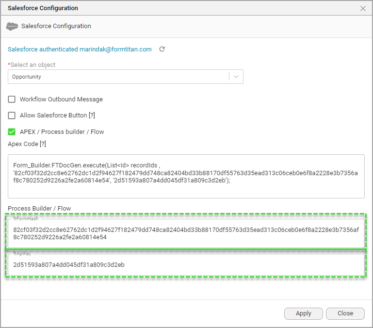 salesforce config 