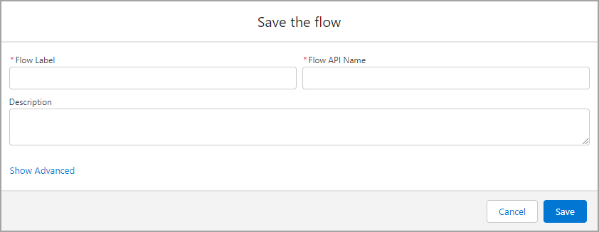 save the flow screen