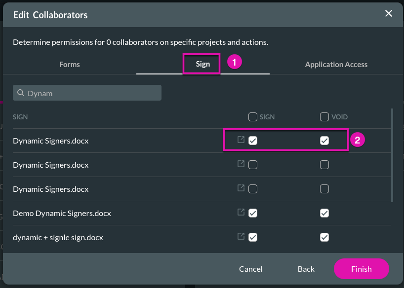 configure document access 