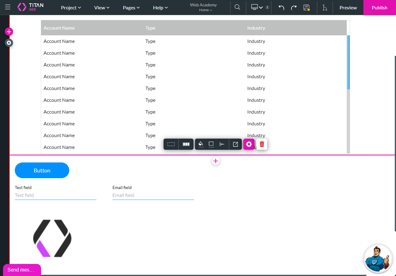 configured elements