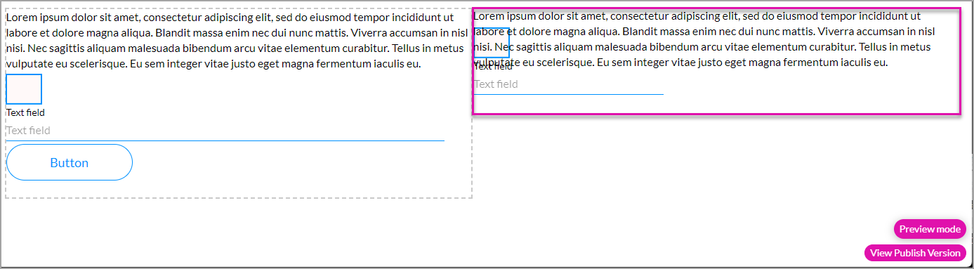 Screenshot of autofit container example 
