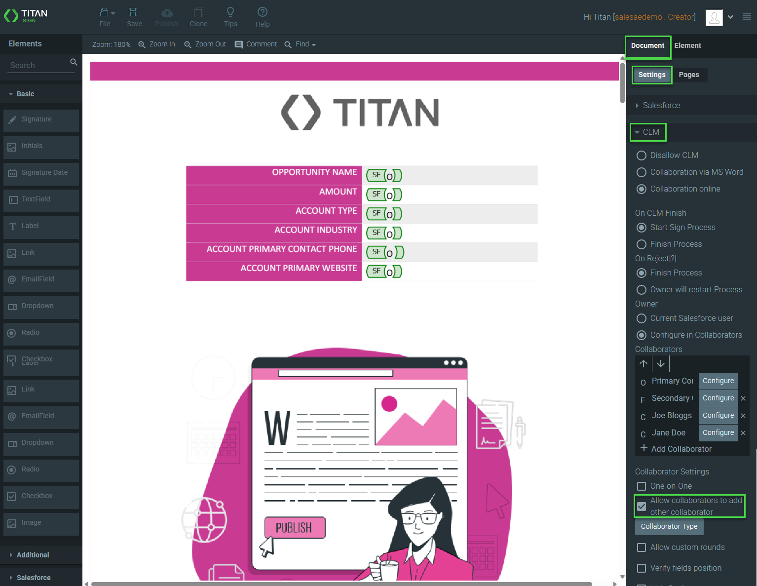Screenshot showing the Allow collaborators to add other collaborators checkbox