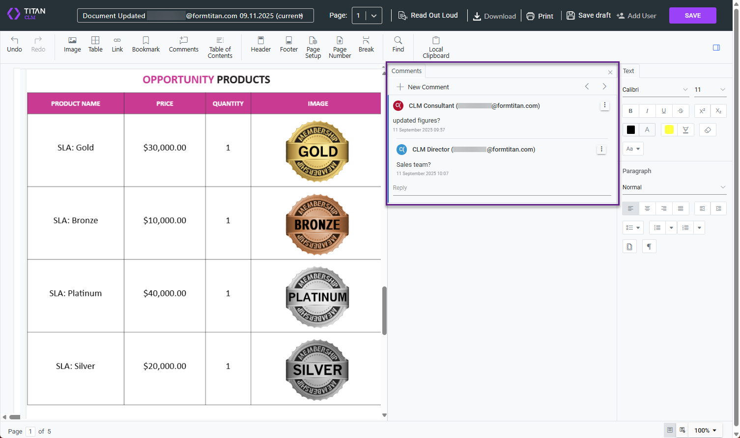 Screenshot of what second collaborator sees