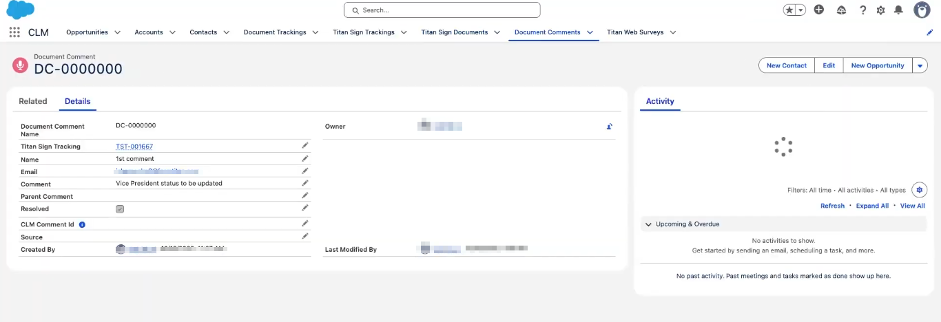 Document comment history 