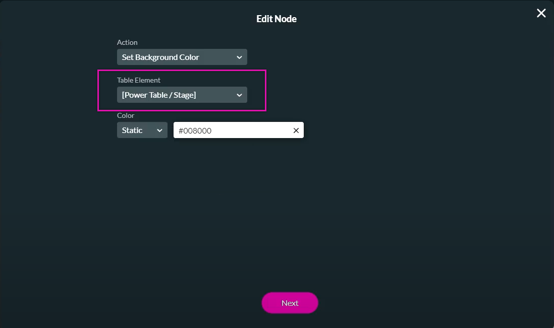 tale elements configuration 