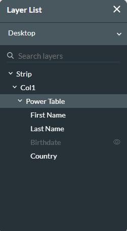 layer list 