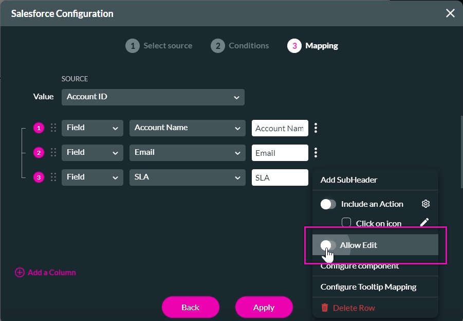 alow edit toggle switch 