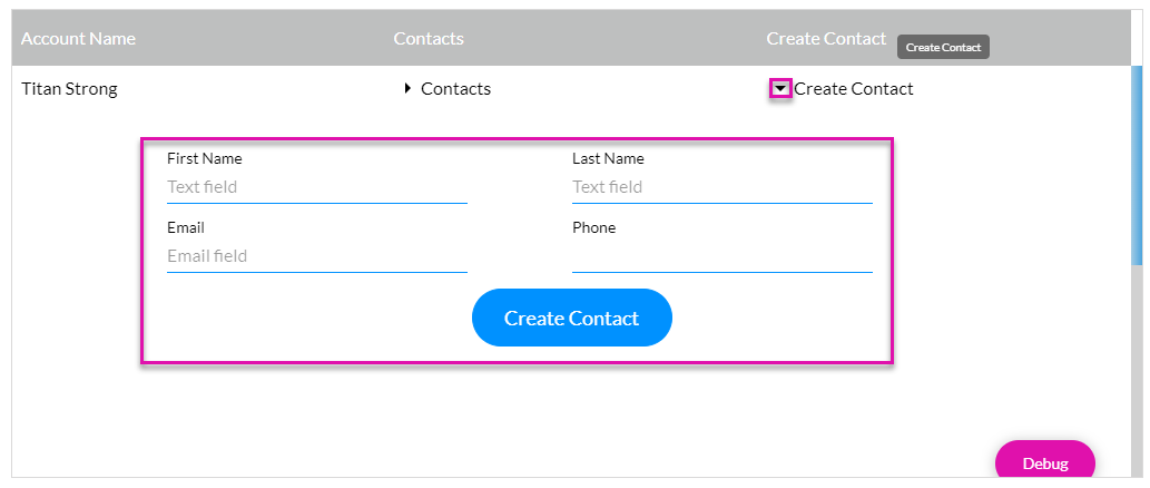 create contact 